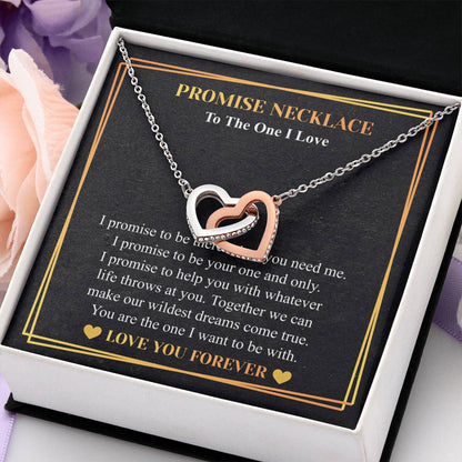 Love You This Much Promise 14k White Gold Necklace | Romantic Birthday Gift | Promise Necklace | Best for Girlfriend