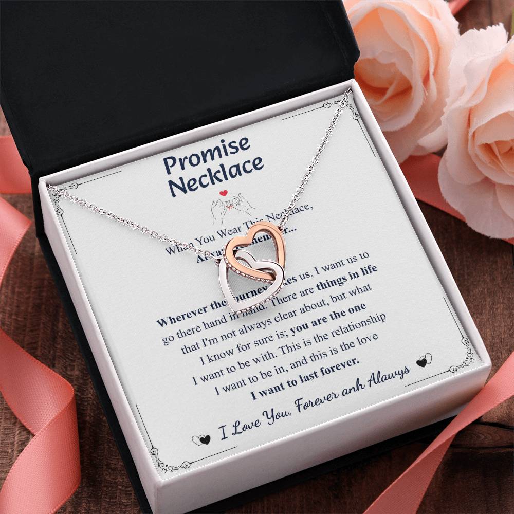 Love You This Much Promise 14k White Gold Necklace | Romantic Birthday Gift | Promise Necklace | Best for Girlfriend
