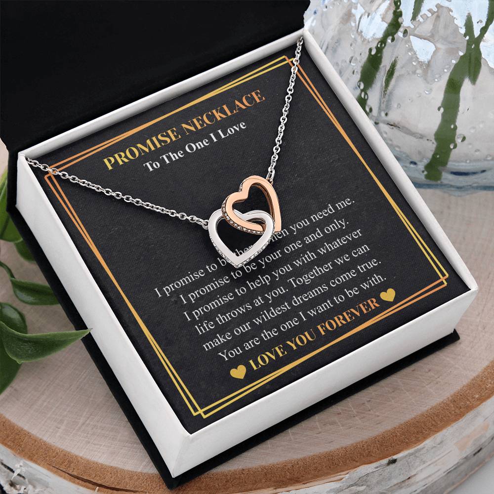 Love You This Much Promise 14k White Gold Necklace | Romantic Birthday Gift | Promise Necklace | Best for Girlfriend