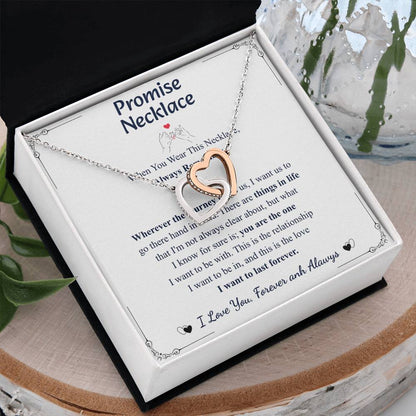 Love You This Much Promise 14k White Gold Necklace | Romantic Birthday Gift | Promise Necklace | Best for Girlfriend