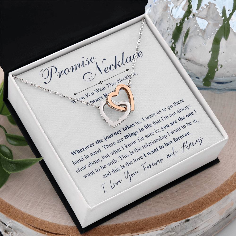 Love You This Much Promise 14k White Gold Necklace | Romantic Birthday Gift | Promise Necklace | Best for Girlfriend