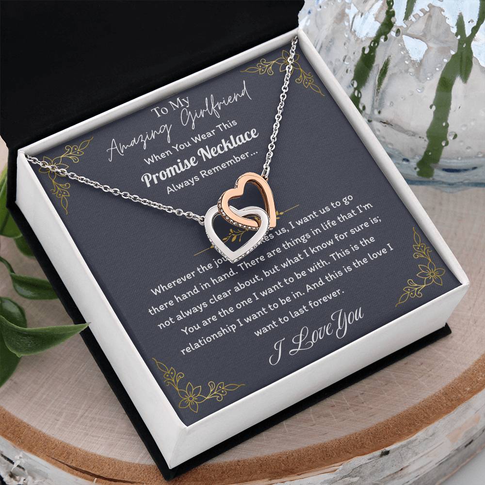 Love You This Much Promise 14k White Gold Necklace | Romantic Birthday Gift | Promise Necklace | Best for Girlfriend