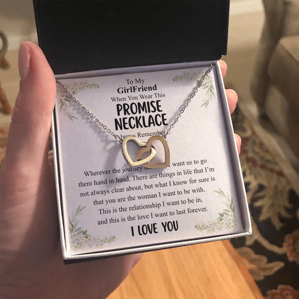 Love You This Much Promise 14k White Gold Necklace | Romantic Birthday Gift | Promise Necklace | Best for Girlfriend
