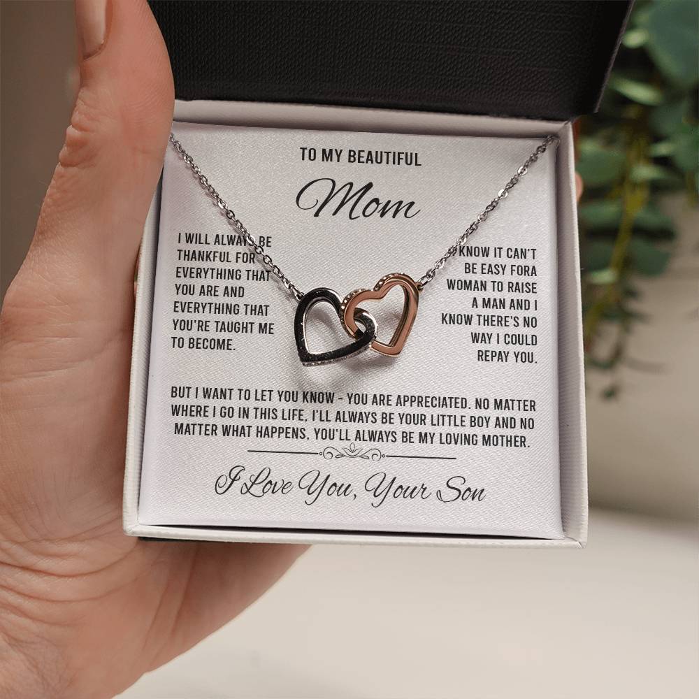 to my beautiful mom Interlocking VipSilverOnly (Coánhmainphuhop)