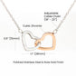 Love You This Much Promise 14k White Gold Necklace | Romantic Birthday Gift | Promise Necklace | Best for Girlfriend