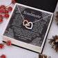 B0CR2ZTVDT VIRAGIL To My Soulmate Necklace Gift for Wife, Girlfriend, Fiancée - Anniversary, Valentine's Day Necklace Gift Soul Mates Gift, Soulmate Jewelry Birthday Gifts From Husband Interlocking Standard Box