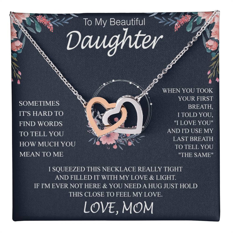 To My Beautiful Daughter sometimes Template Interlocking NC