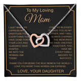 To My Loving Mom Interlocking VipSilverOnly (Coánhmainphuhop)