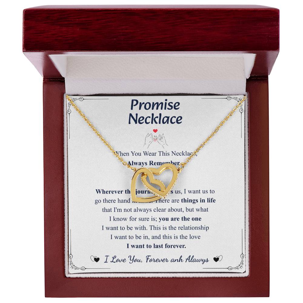 Love You This Much Promise 14k White Gold Necklace | Romantic Birthday Gift | Promise Necklace | Best for Girlfriend