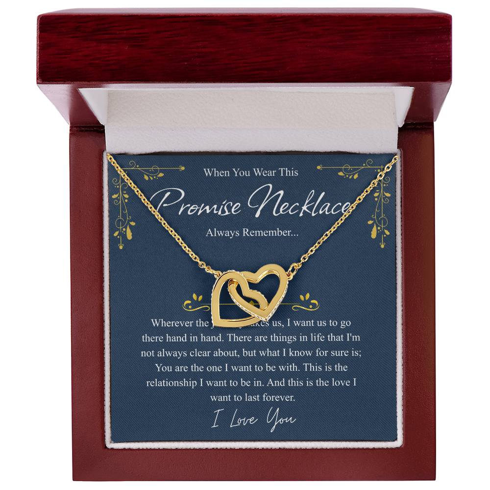 Love You This Much Promise 14k White Gold Necklace | Romantic Birthday Gift | Promise Necklace | Best for Girlfriend
