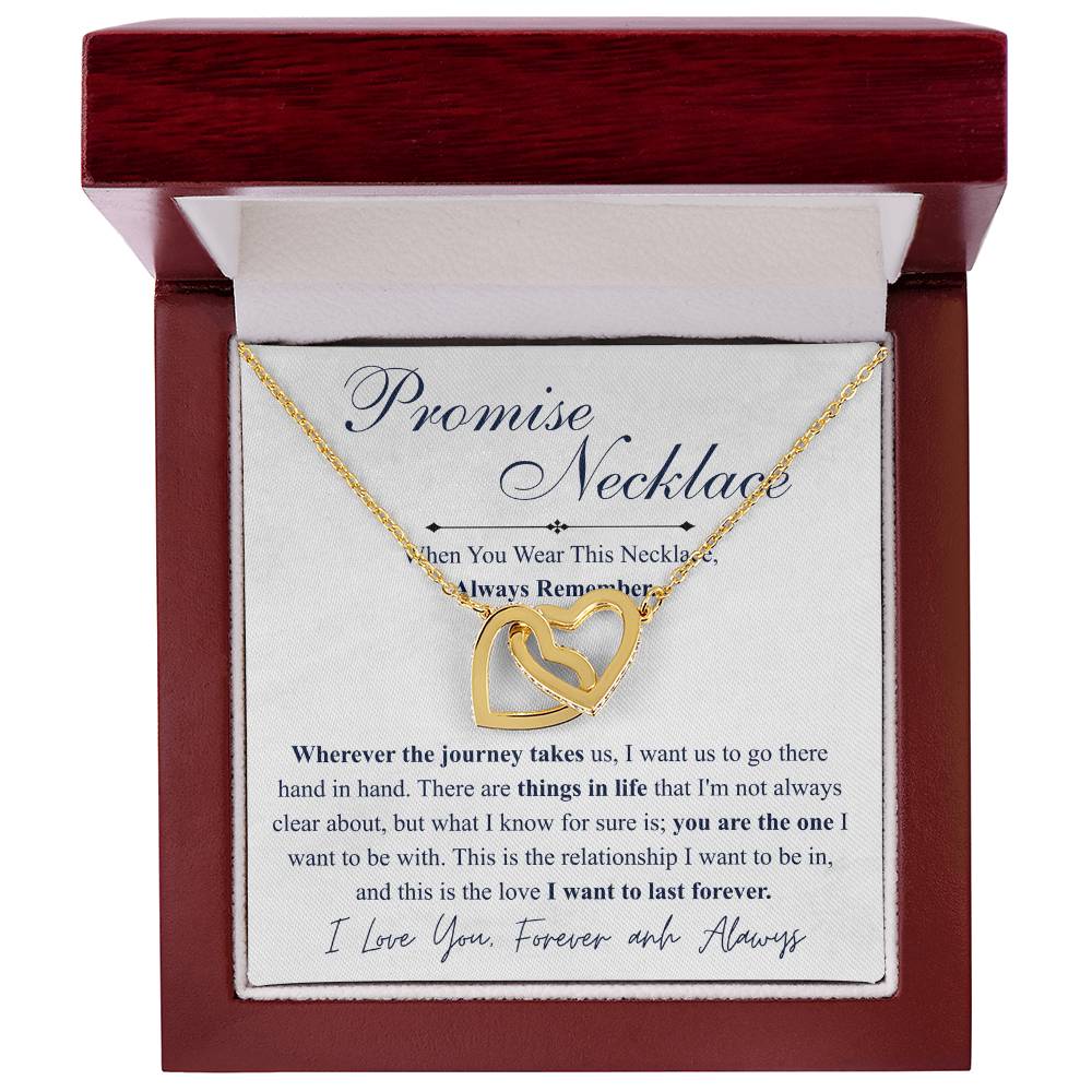 Love You This Much Promise 14k White Gold Necklace | Romantic Birthday Gift | Promise Necklace | Best for Girlfriend