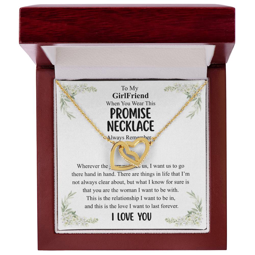 Love You This Much Promise 14k White Gold Necklace | Romantic Birthday Gift | Promise Necklace | Best for Girlfriend