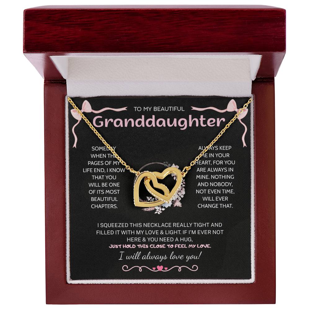 Granddaughter Gifts From Grandma Grandpa - To My Granddaughter Necklace With Heartfelt Message & Elegant Box, Jewelry Gift For Birthday, Graduation, Valentines, Mothers Day, Christmas & More