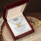 Love You This Much Promise 14k White Gold Necklace | Romantic Birthday Gift | Promise Necklace | Best for Girlfriend