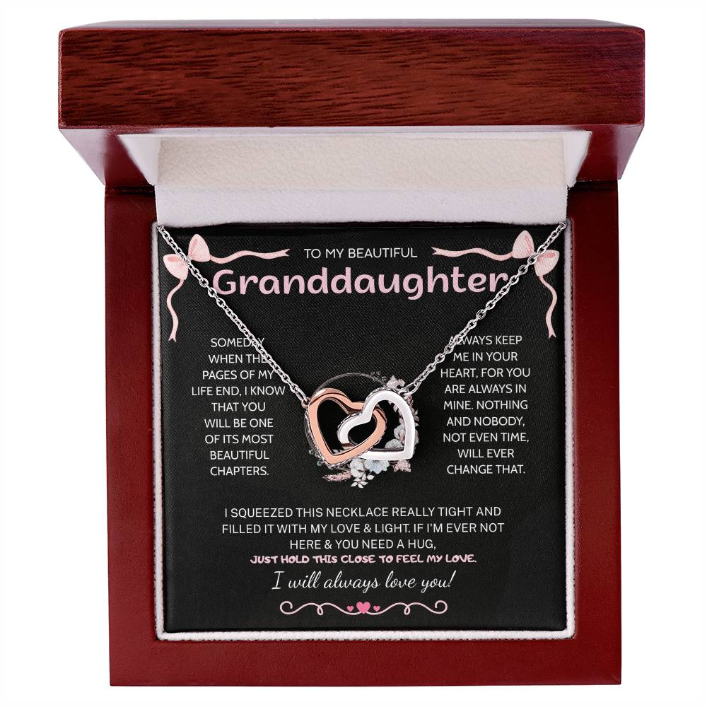 Granddaughter Gifts From Grandma Grandpa - To My Granddaughter Necklace With Heartfelt Message & Elegant Box, Jewelry Gift For Birthday, Graduation, Valentines, Mothers Day, Christmas & More