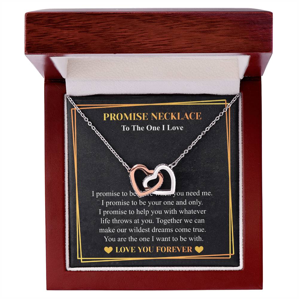 Love You This Much Promise 14k White Gold Necklace | Romantic Birthday Gift | Promise Necklace | Best for Girlfriend