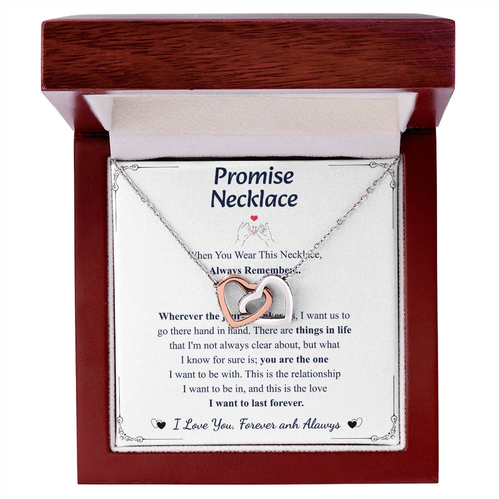 Love You This Much Promise 14k White Gold Necklace | Romantic Birthday Gift | Promise Necklace | Best for Girlfriend