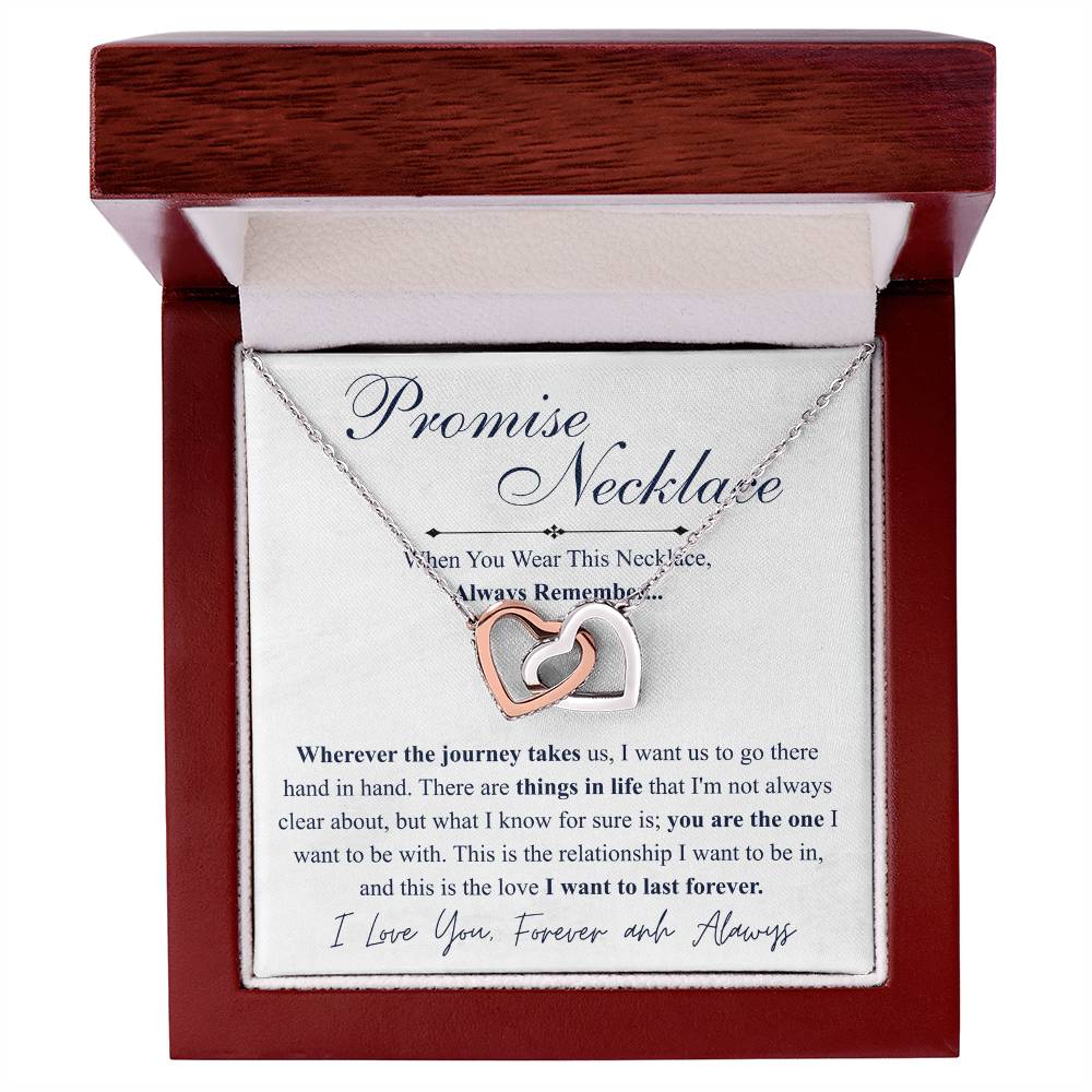 Love You This Much Promise 14k White Gold Necklace | Romantic Birthday Gift | Promise Necklace | Best for Girlfriend