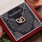 B0CR2ZTVDT VIRAGIL To My Soulmate Necklace Gift for Wife, Girlfriend, Fiancée - Anniversary, Valentine's Day Necklace Gift Soul Mates Gift, Soulmate Jewelry Birthday Gifts From Husband Interlocking Standard Box