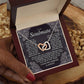 B0CR2ZTVDT VIRAGIL To My Soulmate Necklace Gift for Wife, Girlfriend, Fiancée - Anniversary, Valentine's Day Necklace Gift Soul Mates Gift, Soulmate Jewelry Birthday Gifts From Husband Interlocking Standard Box