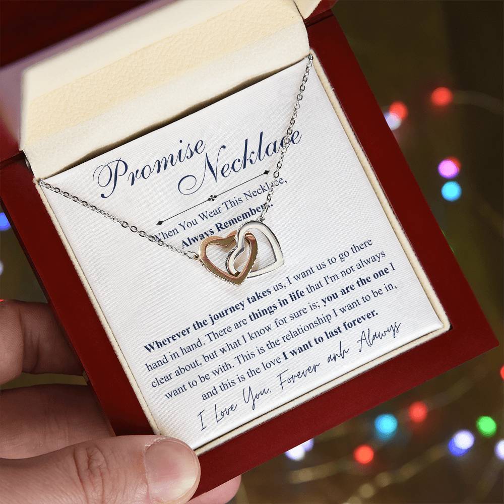 Love You This Much Promise 14k White Gold Necklace | Romantic Birthday Gift | Promise Necklace | Best for Girlfriend