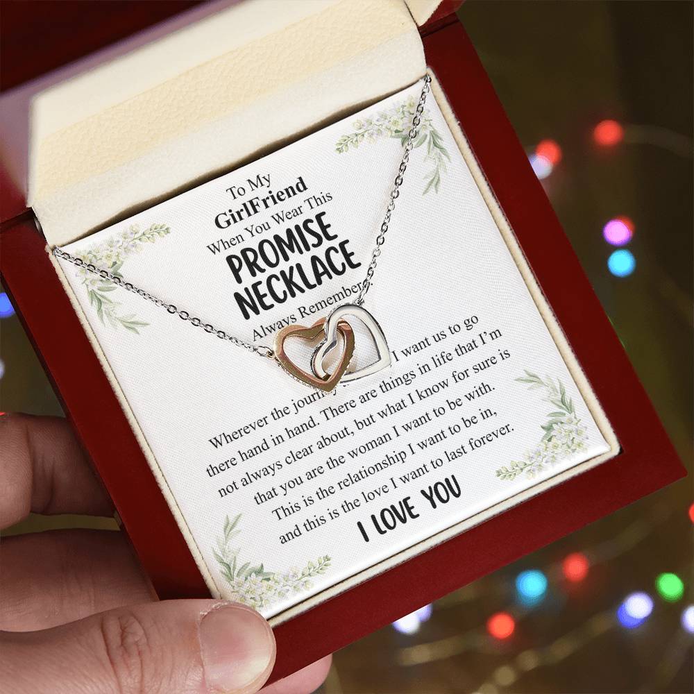 Love You This Much Promise 14k White Gold Necklace | Romantic Birthday Gift | Promise Necklace | Best for Girlfriend