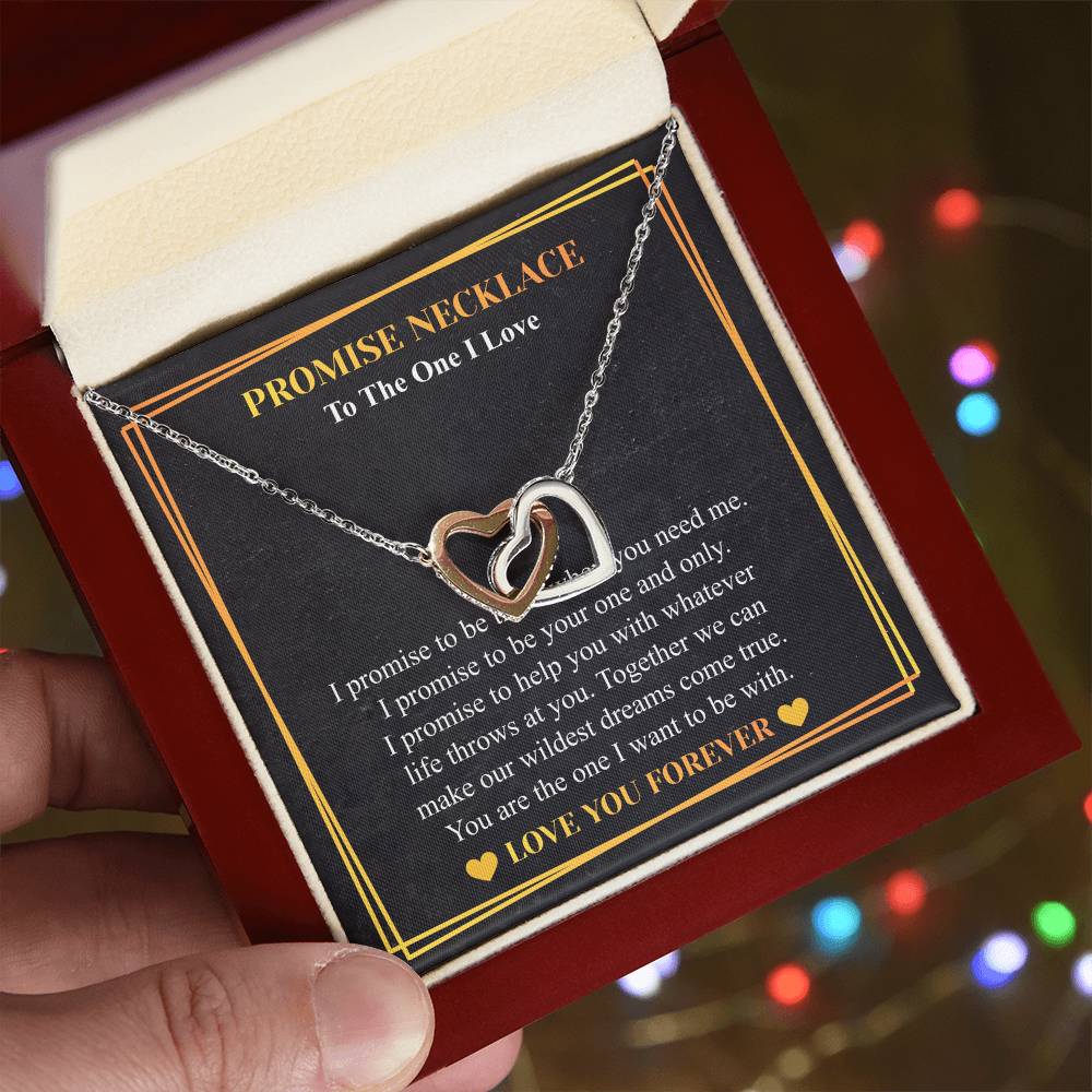 Love You This Much Promise 14k White Gold Necklace | Romantic Birthday Gift | Promise Necklace | Best for Girlfriend