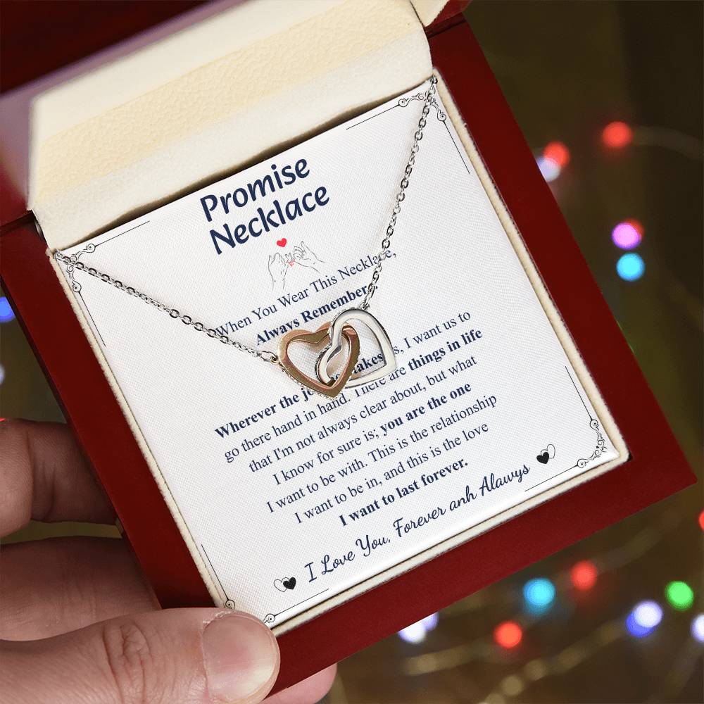 Love You This Much Promise 14k White Gold Necklace | Romantic Birthday Gift | Promise Necklace | Best for Girlfriend