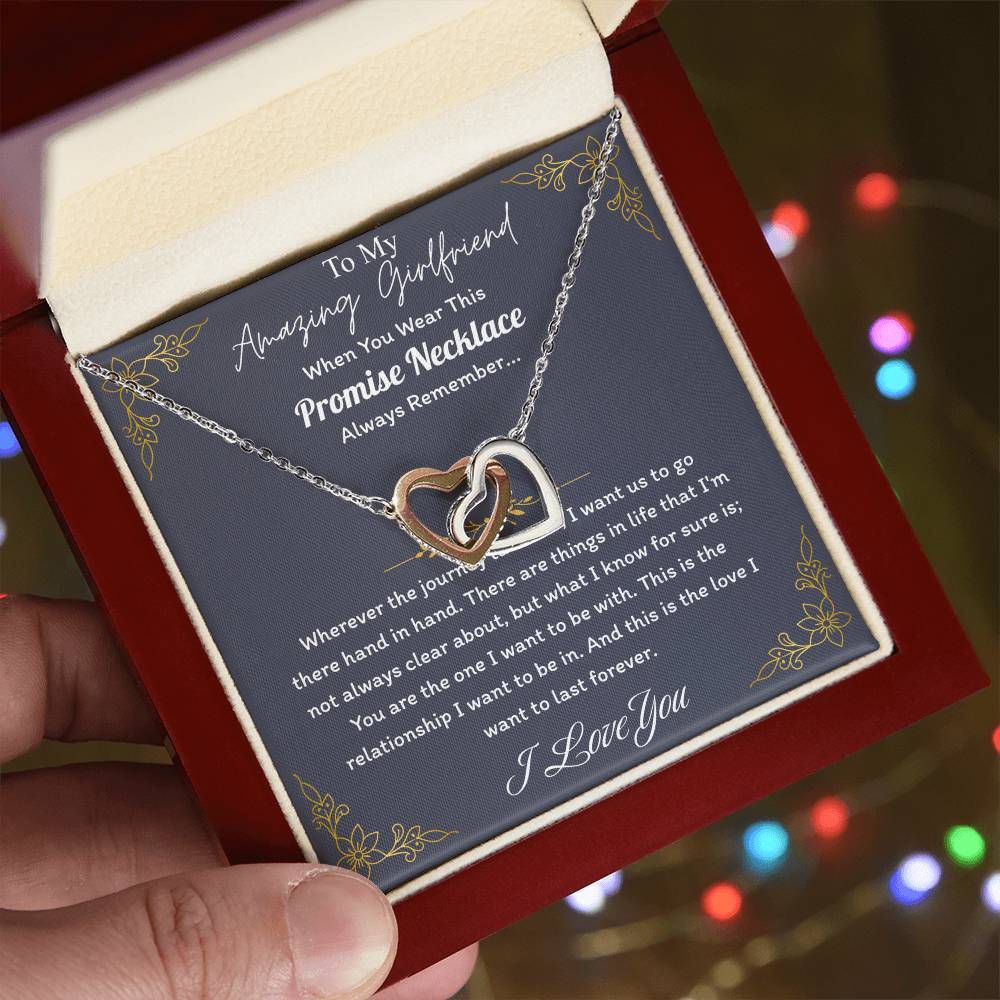 Love You This Much Promise 14k White Gold Necklace | Romantic Birthday Gift | Promise Necklace | Best for Girlfriend