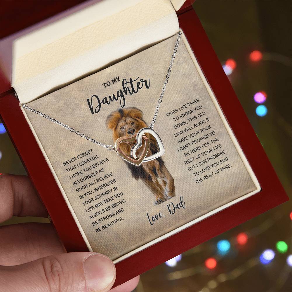 to my daughter lion Template Interlocking NC