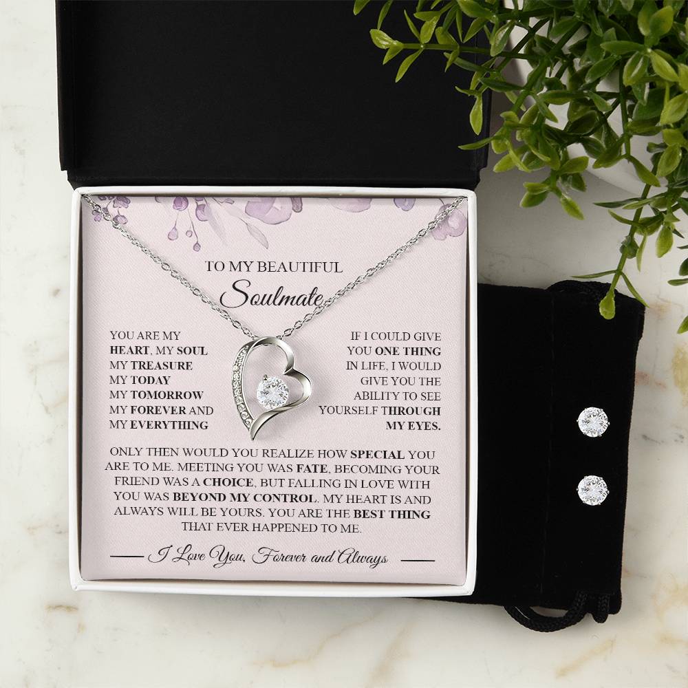 Gifts For Wife Romantic, Wife Birthday Gift Ideas Valentine's Day Gift for Wife To My Smoking Hot Wife Necklace, Necklace For Wife From Husband To My Soulmate Necklace For Women Forever love FOr Granddaughter Vippppppp