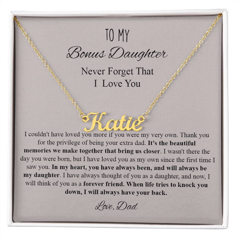 B0BNK2QZZ6 Personalized Necklace with Name, Gifts for Daughter Necklace custom name Customized Jewelry Gifts for Women, Wonderful Daughter