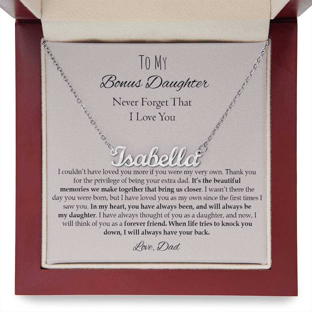 B0BNK3SZL4 Bonus Daughter Gift Step Daughter Personalized Name Necklace Custom jewelry GiftsfordaughterCustomname_9