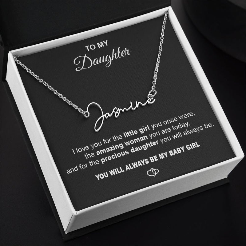 B0BNK4W1CF Necklace with Name, Gifts for Daughter Necklace custom name Customized Jewelry Gifts for Women, Wonderful Daughter Necklaces