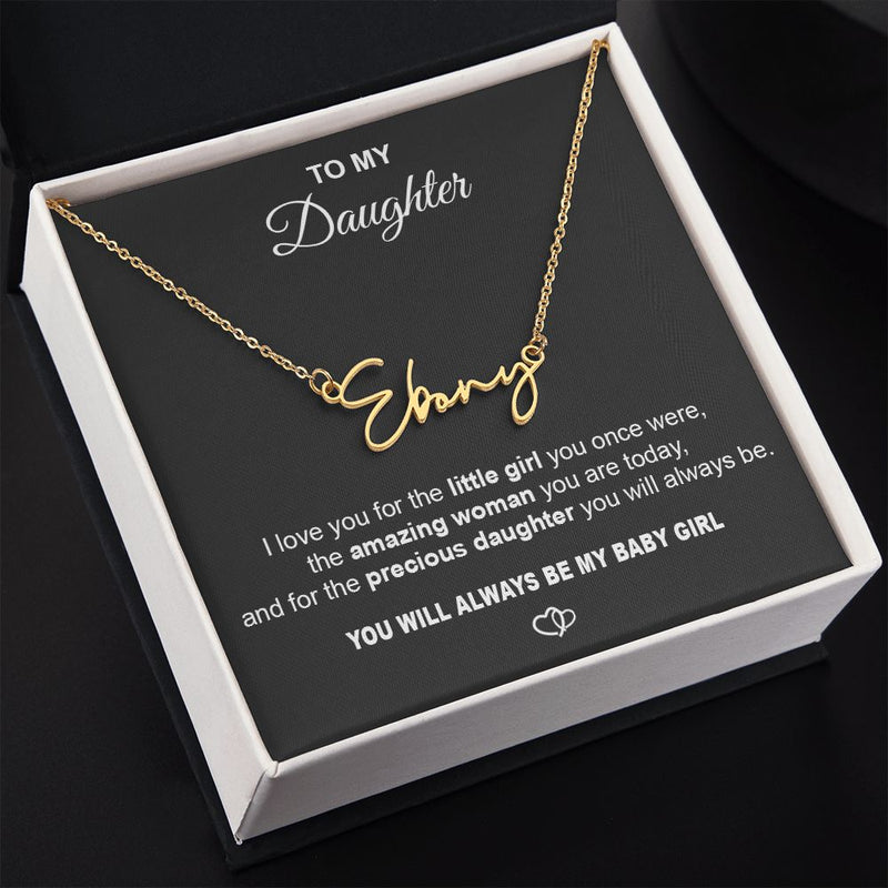 B0BNK4W1CF Necklace with Name, Gifts for Daughter Necklace custom name Customized Jewelry Gifts for Women, Wonderful Daughter Necklaces