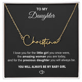 B0BNK4W1CF Necklace with Name, Gifts for Daughter Necklace custom name Customized Jewelry Gifts for Women, Wonderful Daughter Necklaces