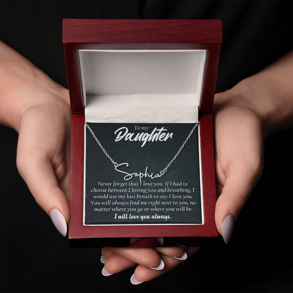 B0BNKF8JVZ 	 VIRAGIL Custom Name Necklace for Daughter, Daughter Christmas Gift,