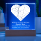 Personalized Acrylic “Where It All Began”  with Wood Stand – Custom Coordinates, Names & Date, Romantic Gift for Wife, Husband, Boyfriend, Girlfriend