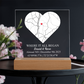 Personalized Acrylic “Where It All Began”  with Wood Stand – Custom Coordinates, Names & Date, Romantic Gift for Wife, Husband, Boyfriend, Girlfriend