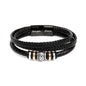 To My Man Braided Leather Bracelet – “Love You Forever” Stainless Steel Bracelet, Romantic Gift from Girlfriend or Wife for Husband, Boyfriend, Brother, Gift Box Included