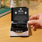 To My Man Braided Leather Bracelet – “Love You Forever” Stainless Steel Bracelet, Romantic Gift from Girlfriend or Wife for Husband, Boyfriend, Brother, Gift Box Included