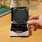 To My Man Braided Leather Bracelet – “Love You Forever” Stainless Steel Bracelet, Romantic Gift from Girlfriend or Wife for Husband, Boyfriend, Brother, Gift Box Included