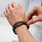To My Man Braided Leather Bracelet – “Love You Forever” Stainless Steel Bracelet, Romantic Gift from Girlfriend or Wife for Husband, Boyfriend, Brother, Gift Box Included