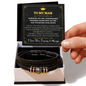 To My Man Braided Leather Bracelet – “Love You Forever” Stainless Steel Bracelet, Romantic Gift from Girlfriend or Wife for Husband, Boyfriend, Brother, Gift Box Included