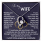 To my Wife from Husband Necklace Calla DecorGifts Foreverlove