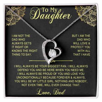 Necklace For Daughter Top Gifts for Daughter on Christmas Valentine Day, Birthday gift to Daughter