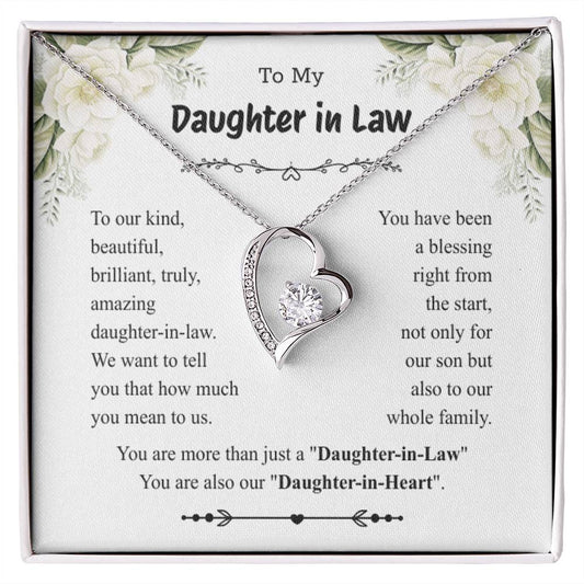 To My Daughter Necklace from Dad – Christmas Gift for Daughter or Daughter-in-Law, Birthday Jewelry for Women, Valentine's Day & Mother's Day Present