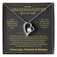 Granddaughter Gifts From Grandma Grandpa - To My Granddaughter Necklace With Heartfelt Message & Elegant Box, Jewelry Gift For Birthday, Graduation, Valentines, Mothers Day, Christmas & More