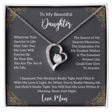 To My Beautiful Daughter Forever Love not Earing Template