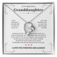 Granddaughter Gifts From Grandma Grandpa - To My Granddaughter Necklace With Heartfelt Message & Elegant Box, Jewelry Gift For Birthday, Graduation, Valentines, Mothers Day, Christmas & More